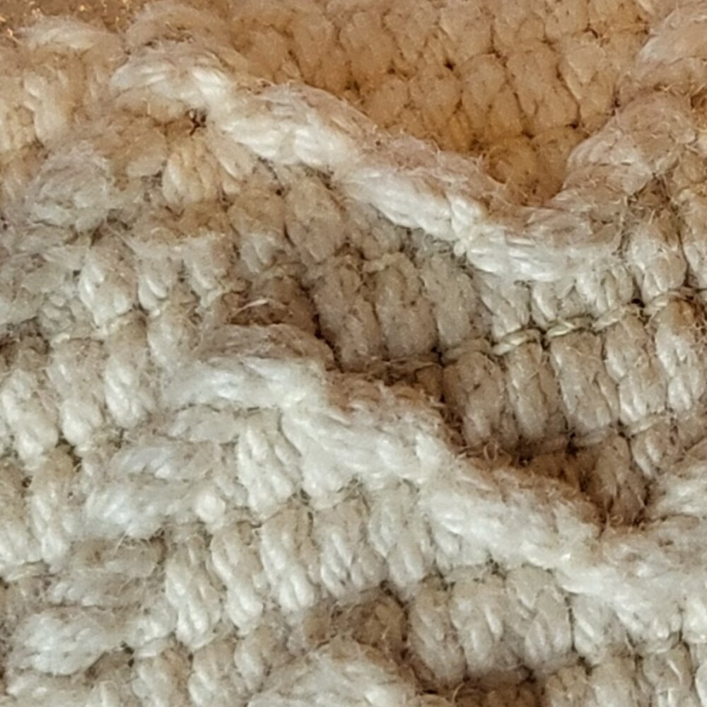 Woven Stretchy Belt Cream Silver Toned Buckle Clasp Boho Hippie Natural - Picture 3 of 15